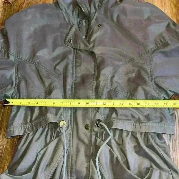 Vintage AEROS Green Parachute Jacket Size S Utility Windbreaker 80s Neutral EUC - Picture 7 of 16